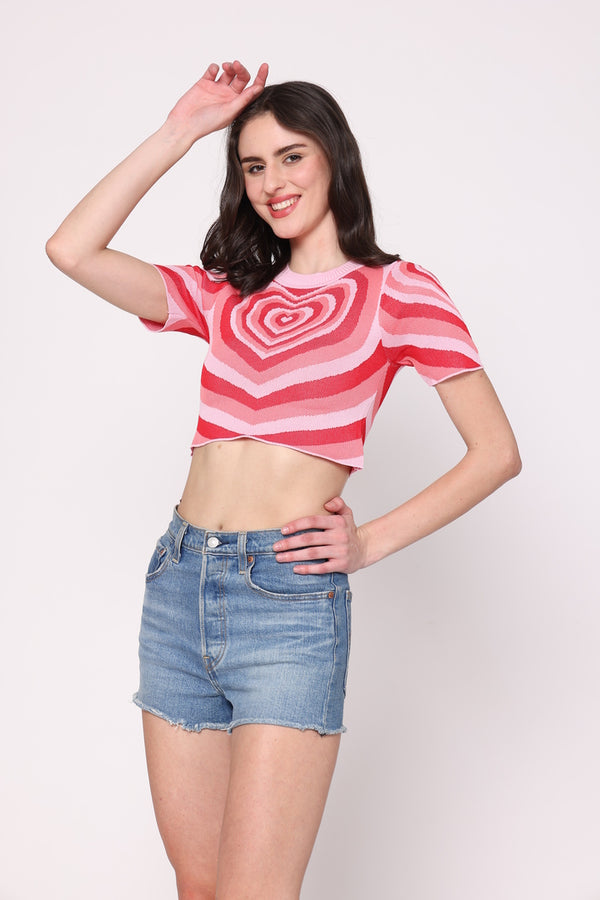 Heart it Out Croptop Tees