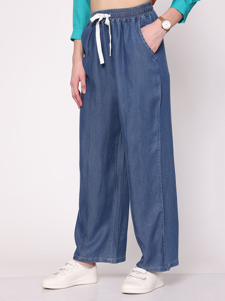 Super-comfy Loose Pants (Darker Blue)