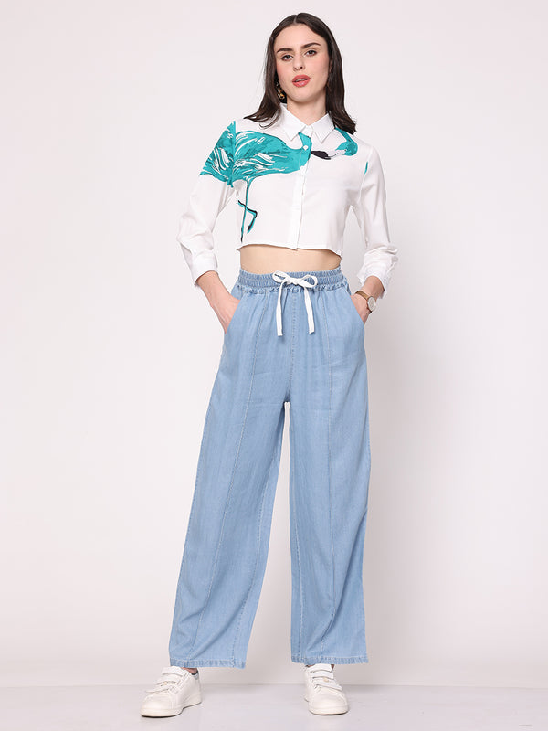 Super-comfy Loose Pants (Lighter Blue)