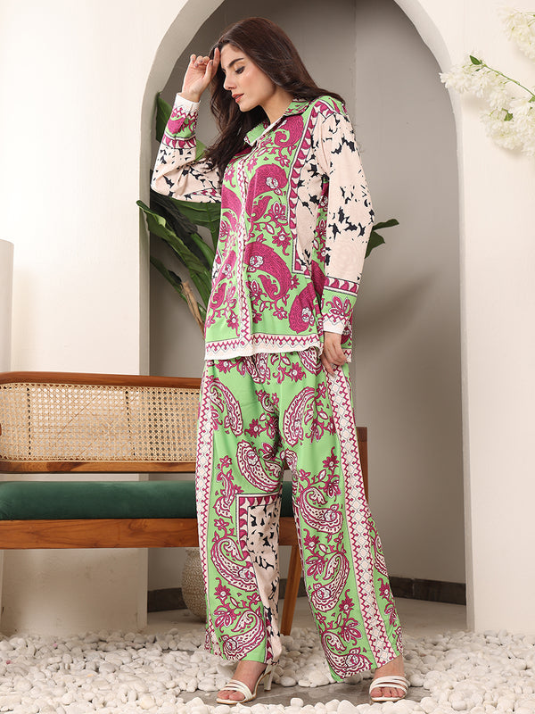 Paisley in Dream Printed Pant Cordset (2pcs)