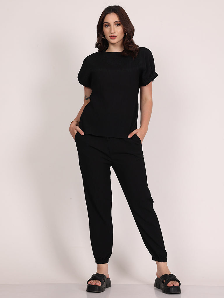 Cynthia Supercomfy Jogger Cordset (Black)