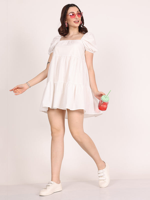 All-Star Pop Colour's Short Dress (White)