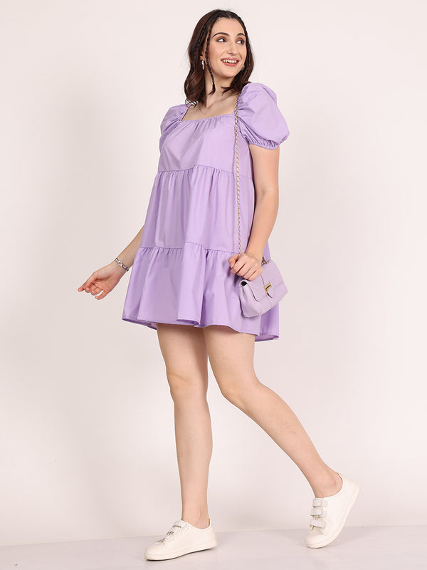 All-Star Pop Colour's Short Dress (Lavender)