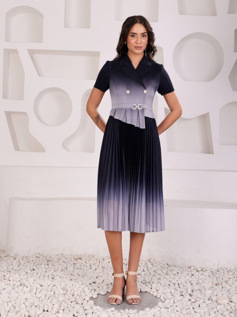 Pleated Magic Flared Dress