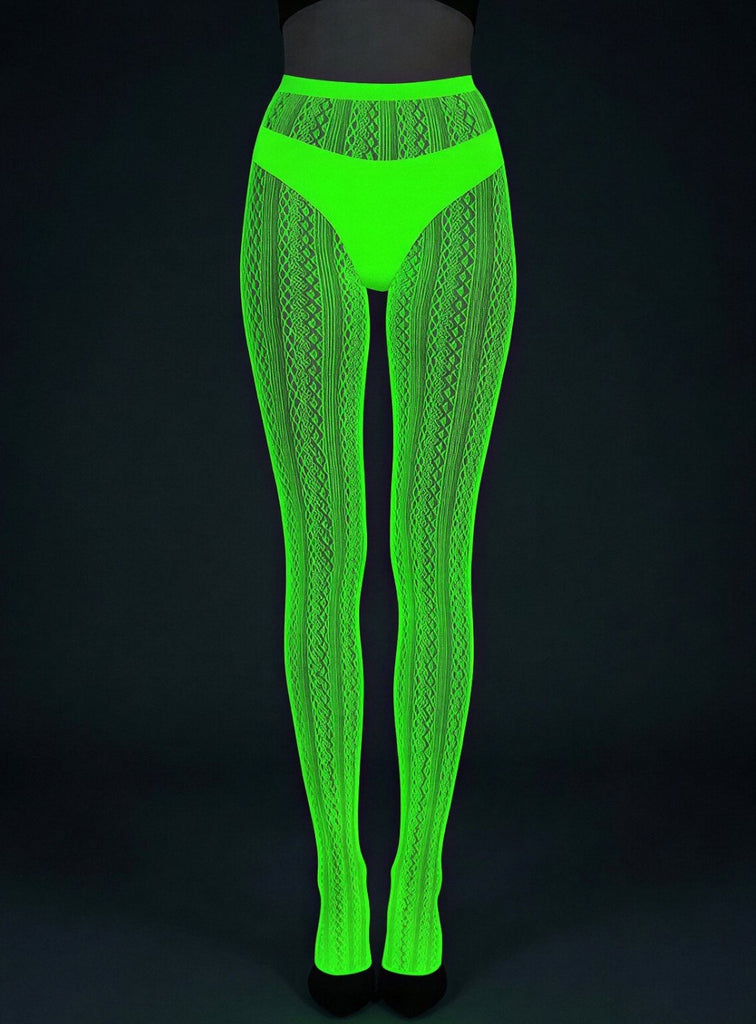 Glow in Dark White Stockings