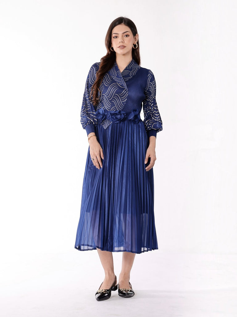 Pleated Magic Flared Dress