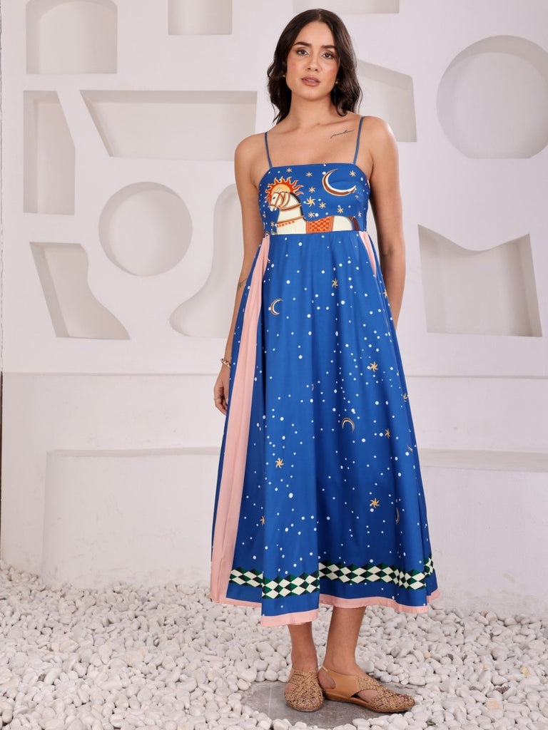 Abstract Print Summer Dress