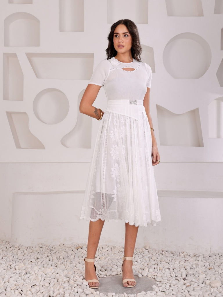 Pleated Magic Flared Dress
