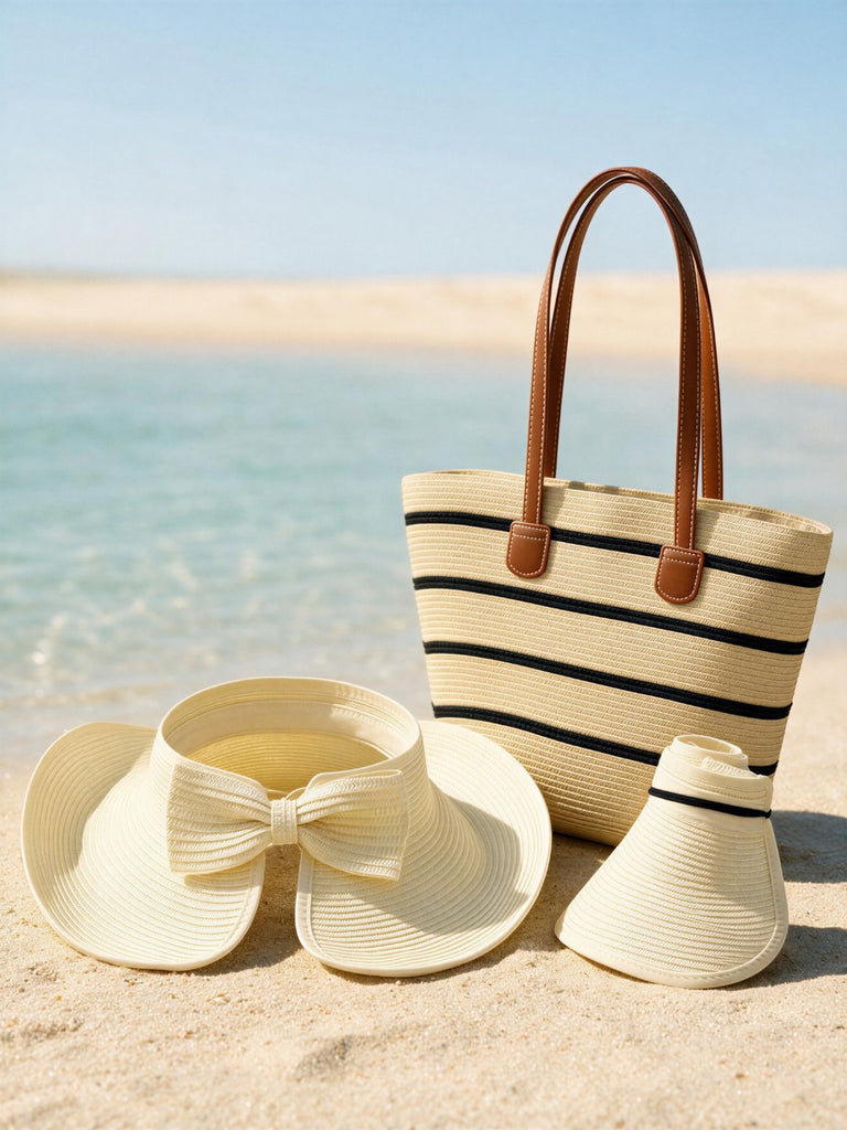 Summer Beach Tote Bag & Hat