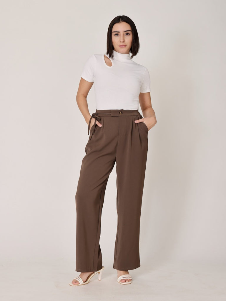 Relaxed Fit Side Tie Trousers