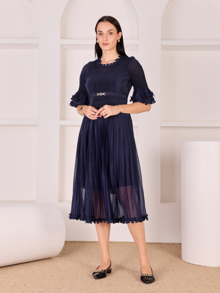 Pleated Magic Flared Dress