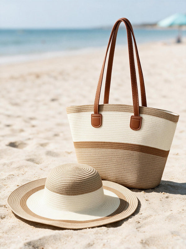 Summer Beach Tote Bag & Hat