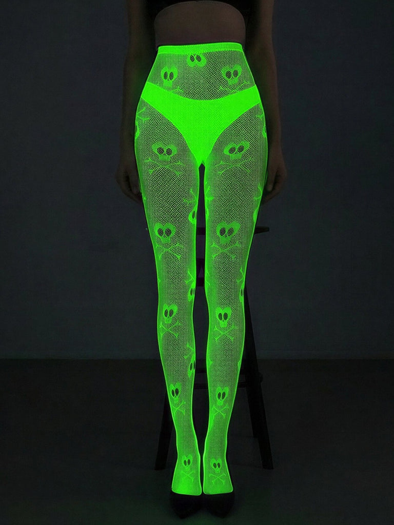 Glow in Dark White Stockings