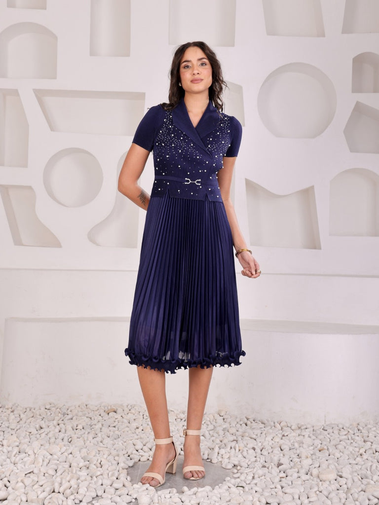 Pleated Magic Flared Dress