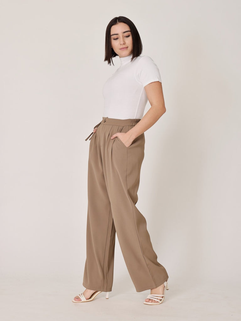 Relaxed Fit Side Tie Trousers
