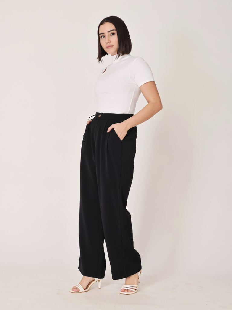 Relaxed Fit Side Tie Trousers