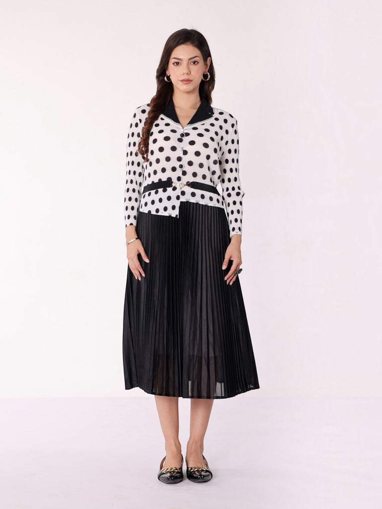 Pleated Magic Flared Dress