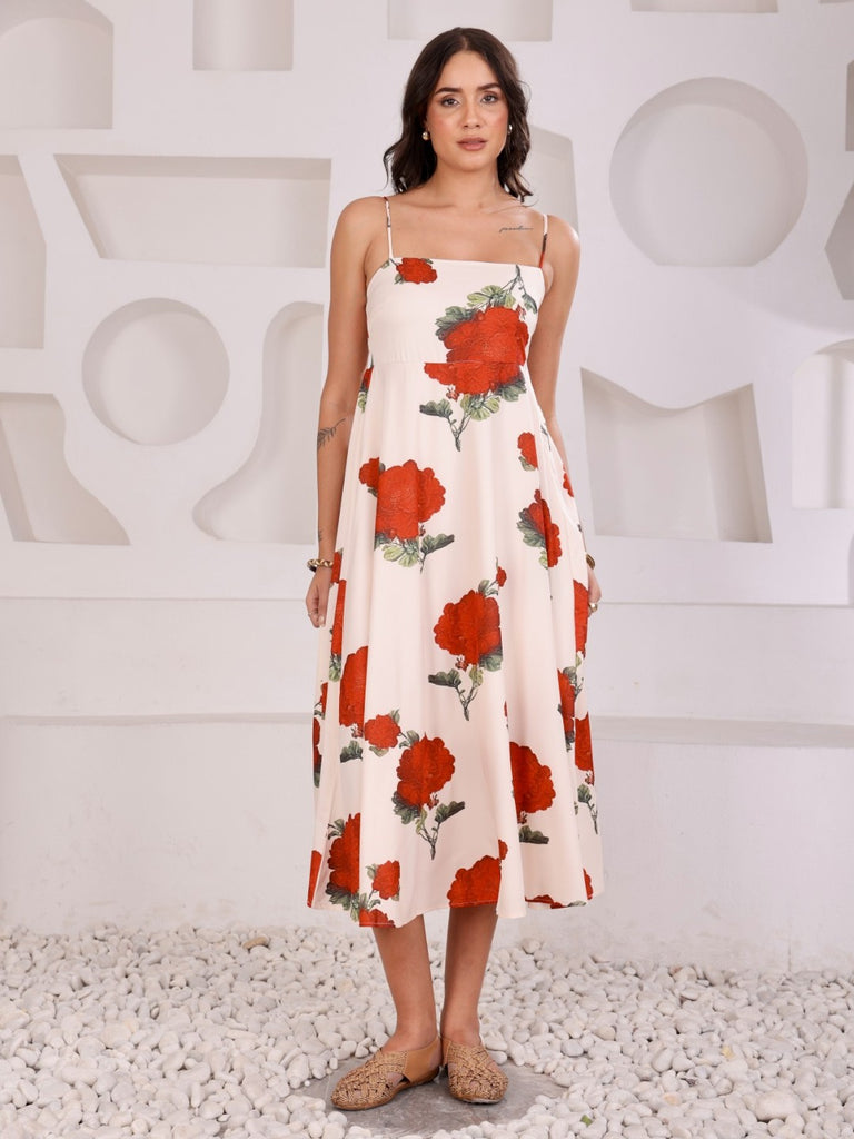 Abstract Print Summer Dress