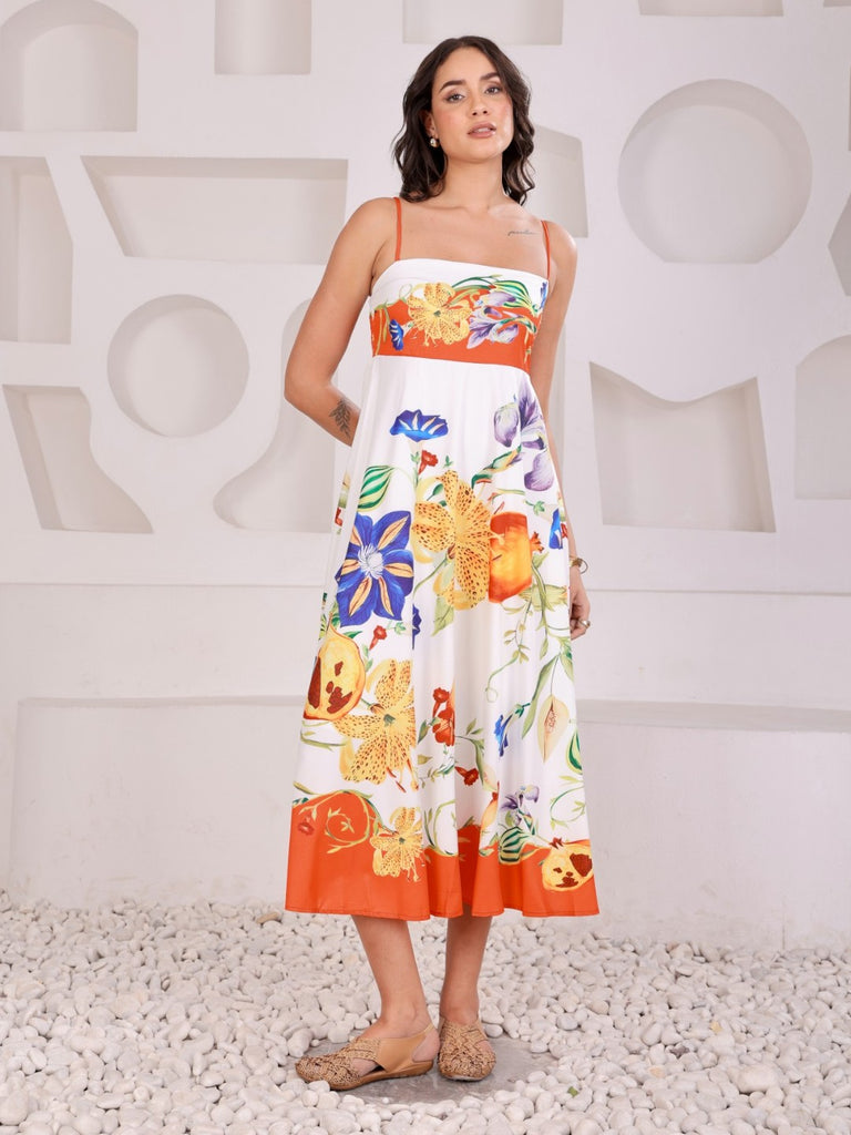 Abstract Print Summer Dress