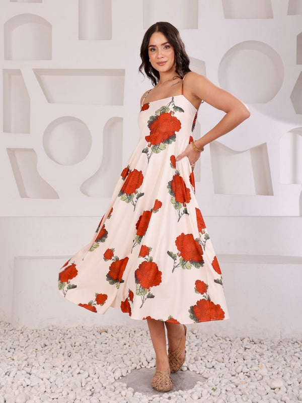 Abstract Print Summer Dress