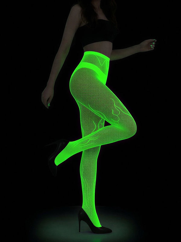 Glow in Dark White Stockings