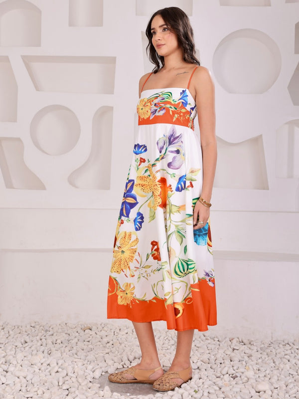 Abstract Print Summer Dress