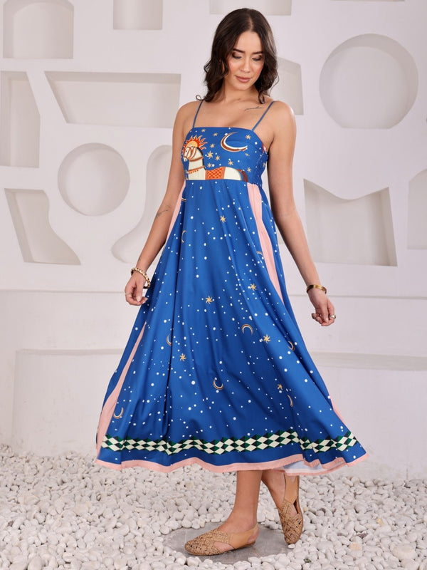 Abstract Print Summer Dress
