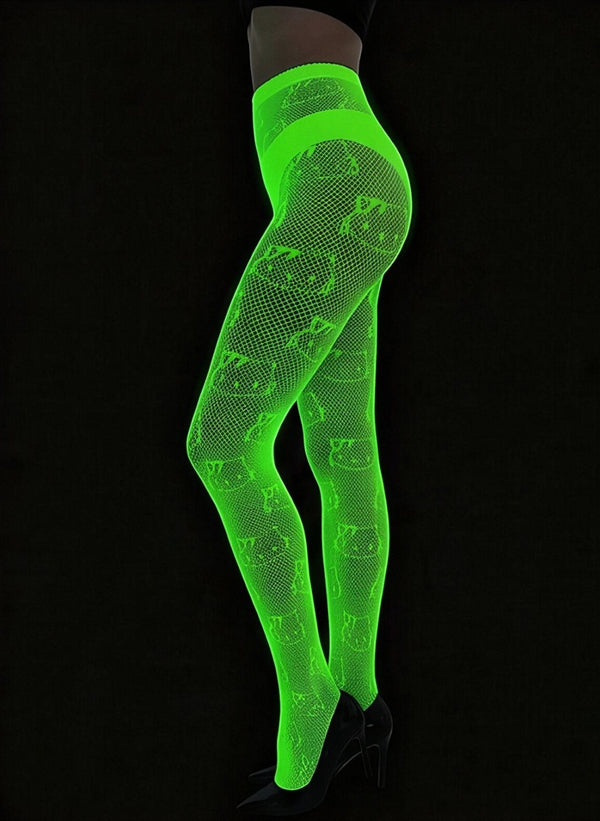Glow in Dark White Stockings