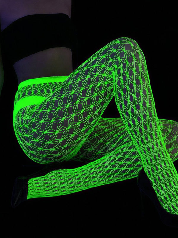 Glow in Dark White Stockings