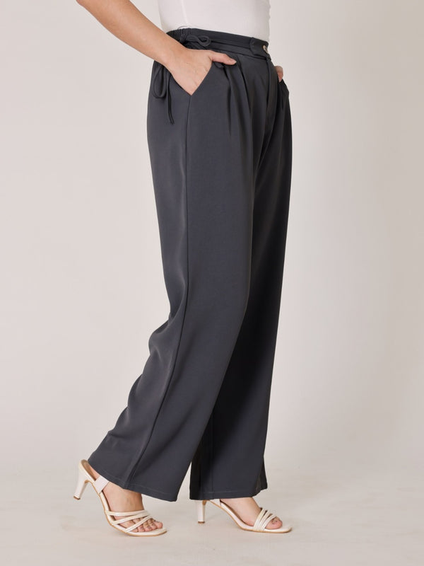 Relaxed Fit Side Tie Trousers