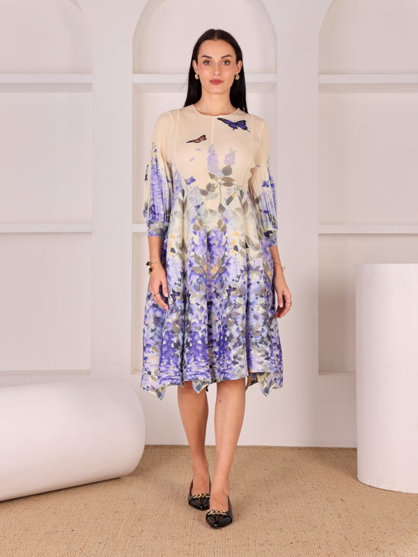 Pleated Pop Magic Flared Dress