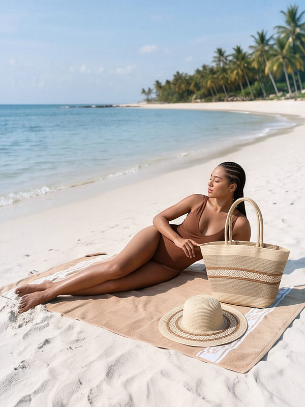Summer Beach Hat & Tote Bag
