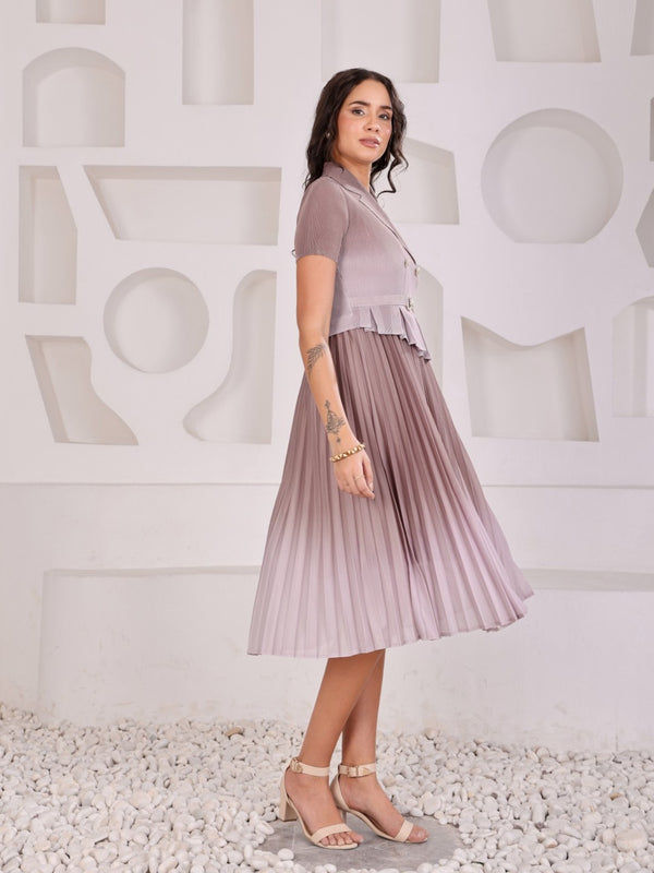 Pleated Magic Flared Dress