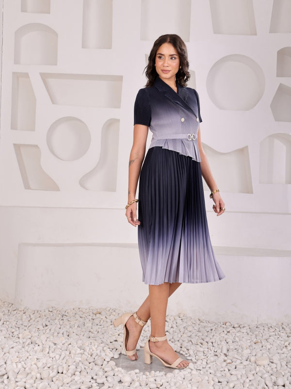 Pleated Magic Flared Dress