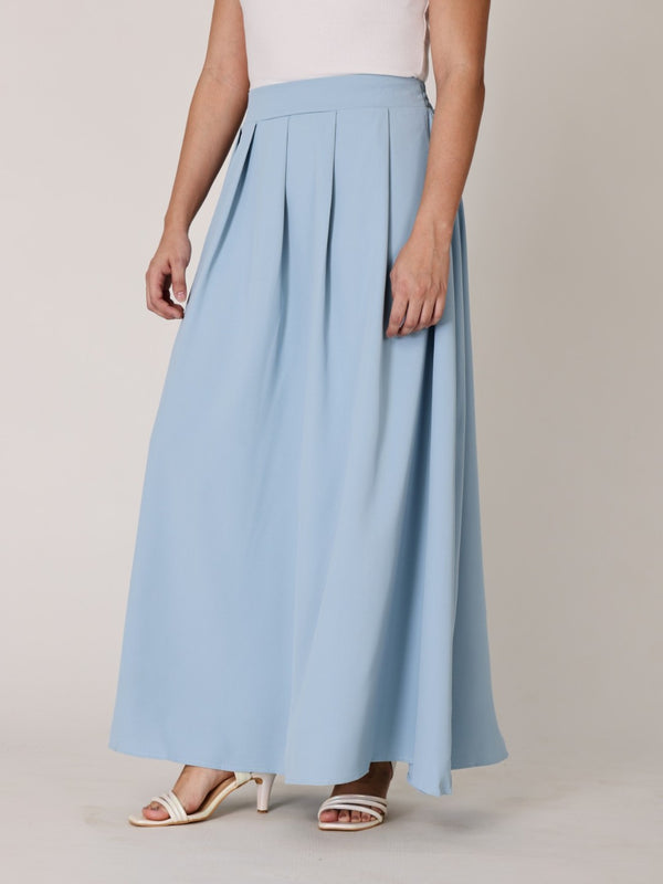 Long Pleat Maxi Aline Skirt