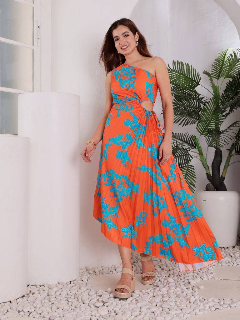 Breeze & Bloom Pleated Dress