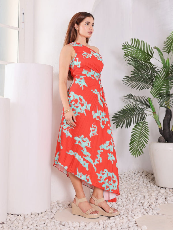 Breeze & Bloom Pleated Dress