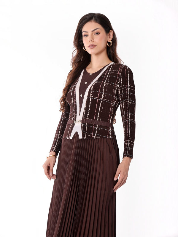 Pleated Magic Flared Dress