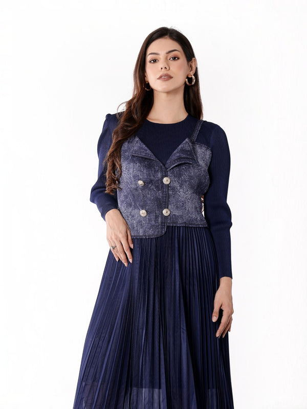 Pleated Magic Flared Dress