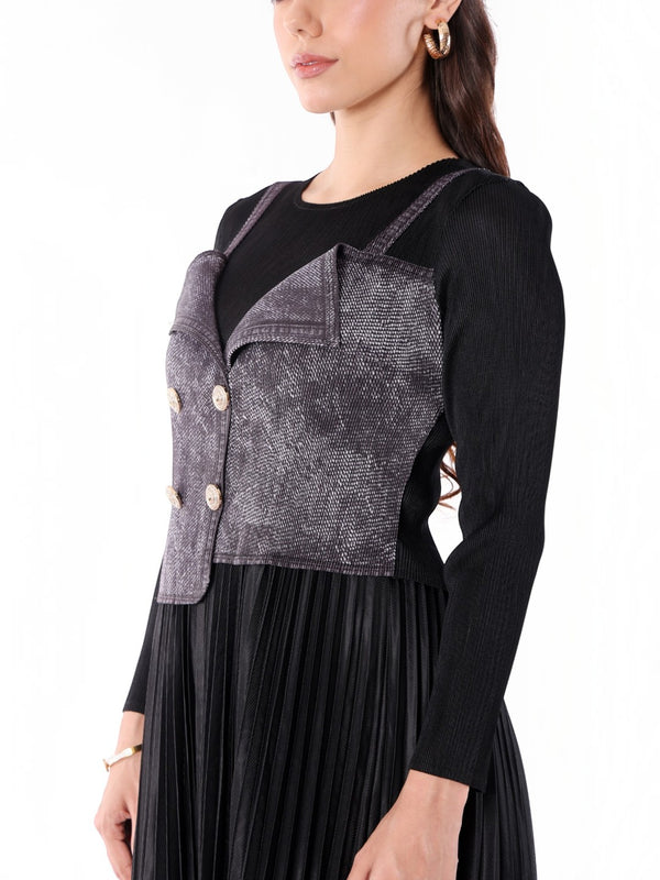 Pleated Magic Flared Dress