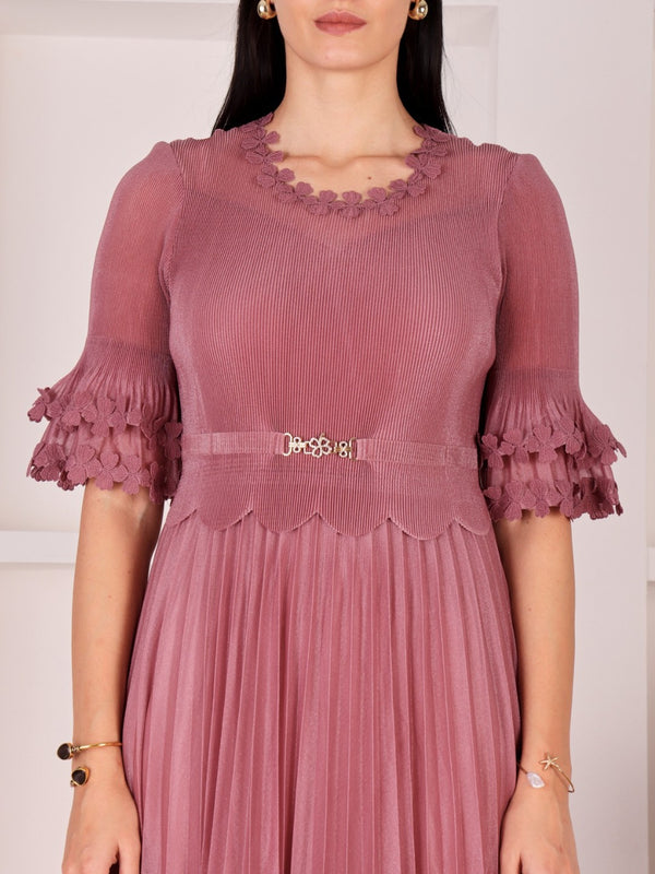 Pleated Magic Flared Dress
