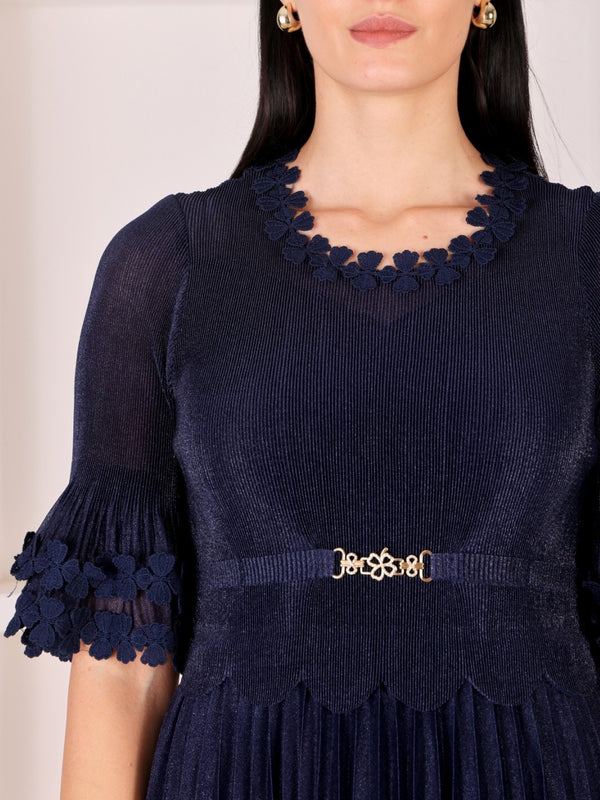 Pleated Magic Flared Dress