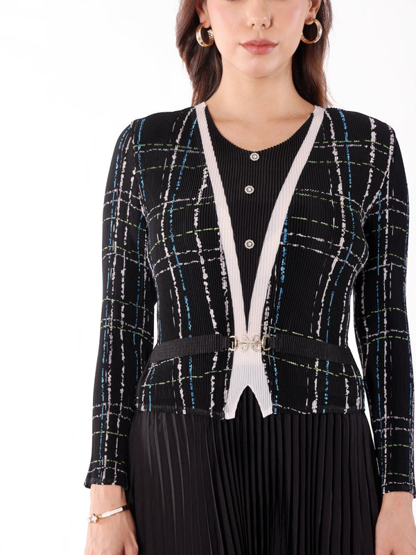 Pleated Magic Flared Dress