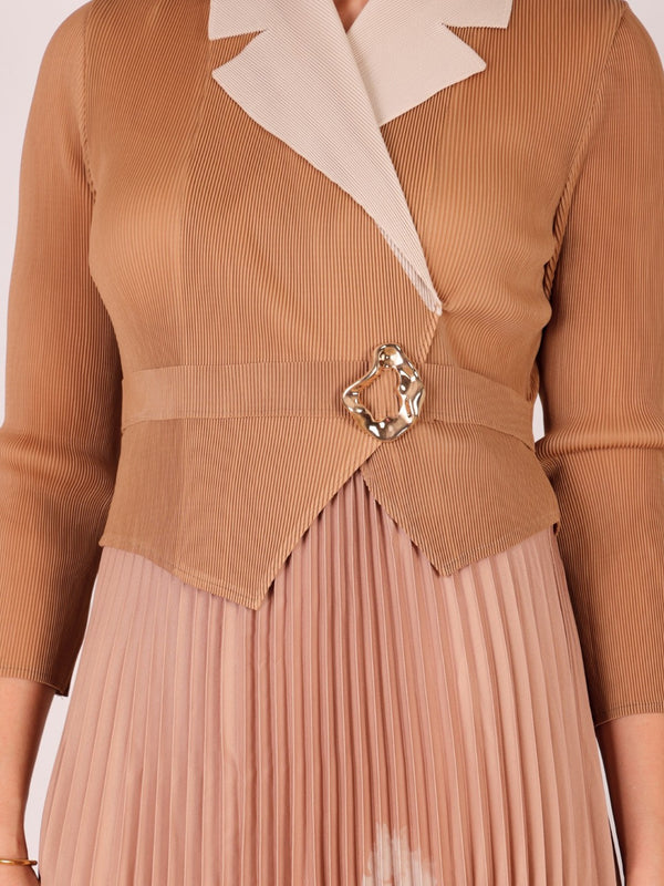 Pleated Magic Flared Dress