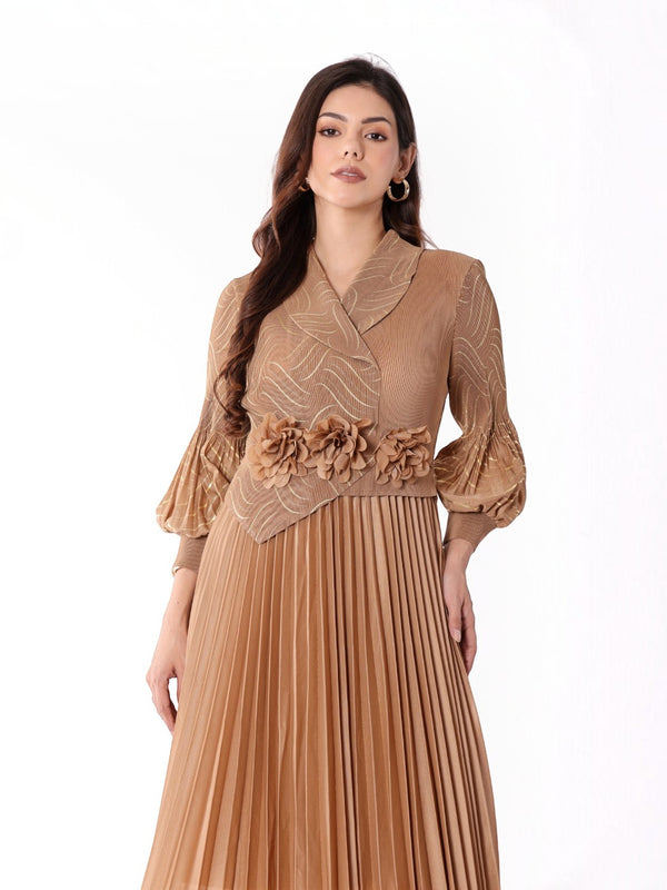 Pleated Magic Flared Dress