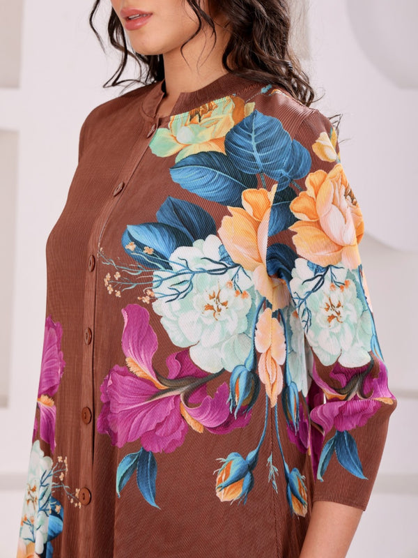 Floral Pleated Magic Cordset