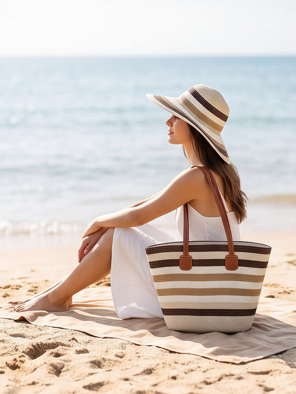 Summer Beach Tote Bag & Hat
