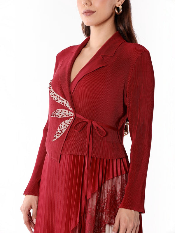 Pleated Magic Flared Dress