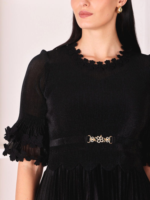 Pleated Magic Flared Dress
