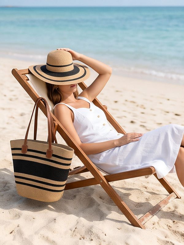 Summer Beach Tote Bag & Hat